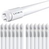 Luxrite T8 LED Tube Light Bulbs 13W (32W Equivalent) 1800LM 3000K Soft White Type A+B G13 Base 25-Pack LR34190-25PK